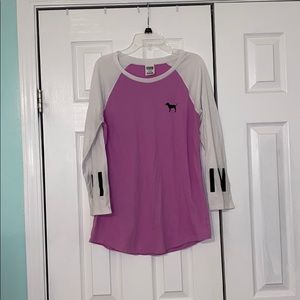 long sleeve pink shirt